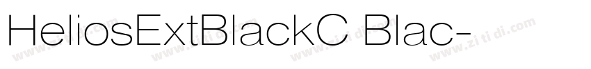 HeliosExtBlackC Blac字体转换